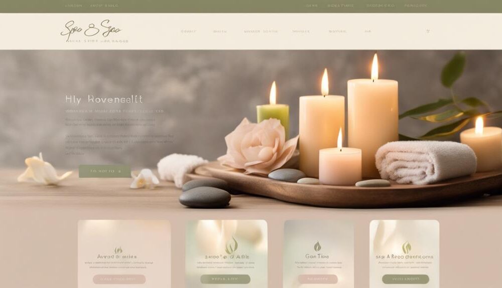 creating a tranquil website