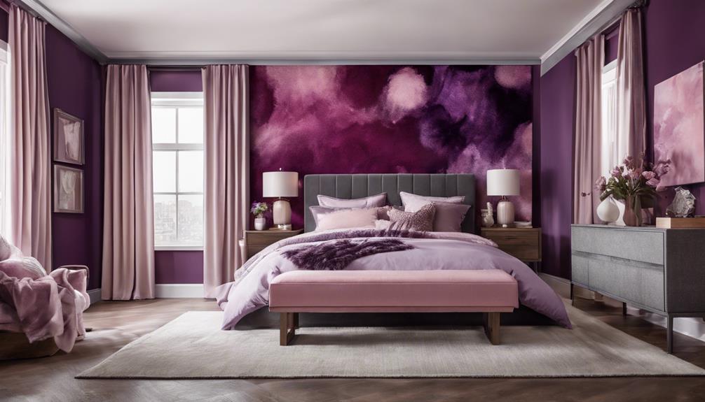 creative plum wall colors