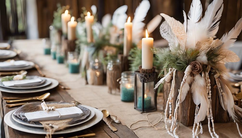 decorating with dreamcatchers and feathers