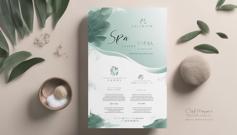 designing spa flyers creatively