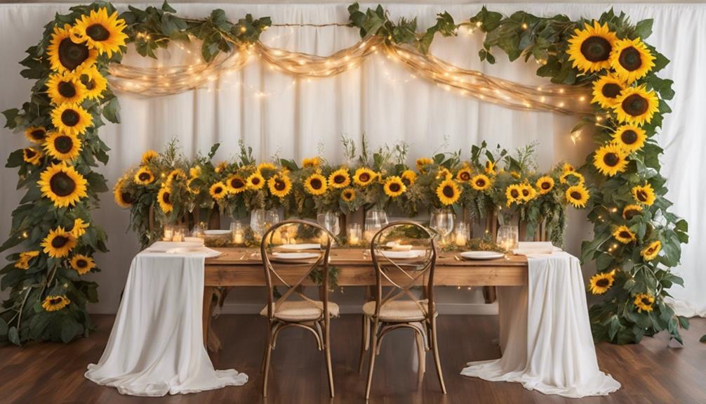 diy sunflower table decor