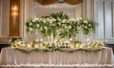 dreamy wedding head table