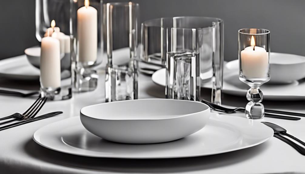 elegant and modern table settings