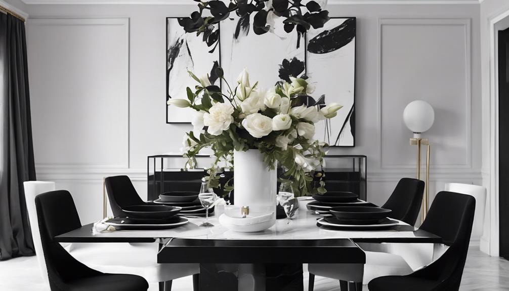 elegant black and white