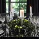 elegant black dining decor