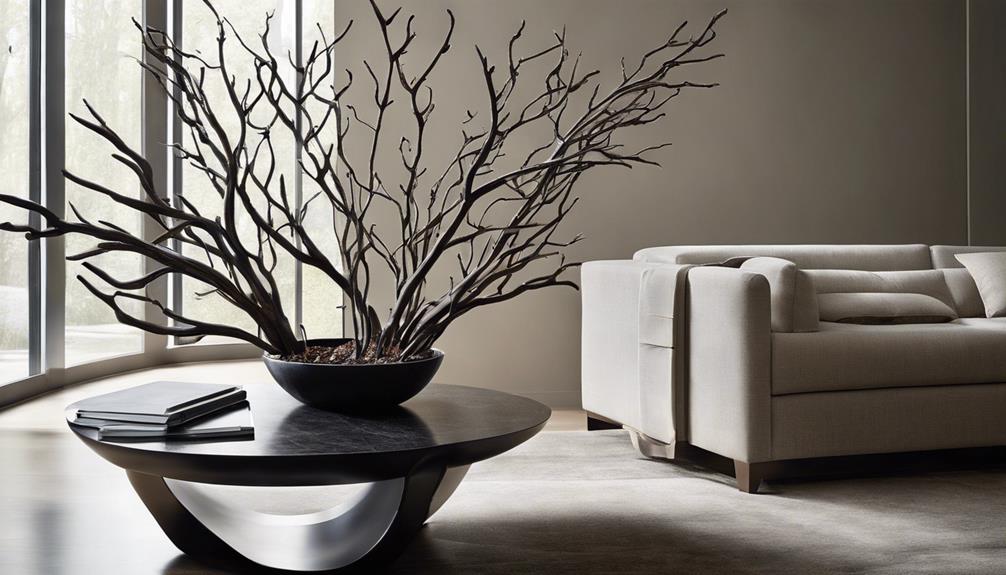 elegant branch inspired vase design