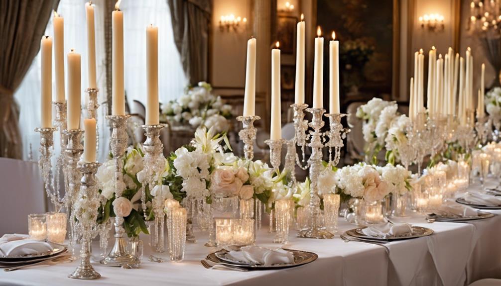 elegant candle arrangement showcase