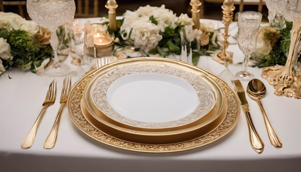 elegant charger plate designs