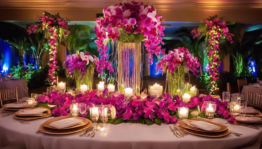 elegant floral arrangements showcased