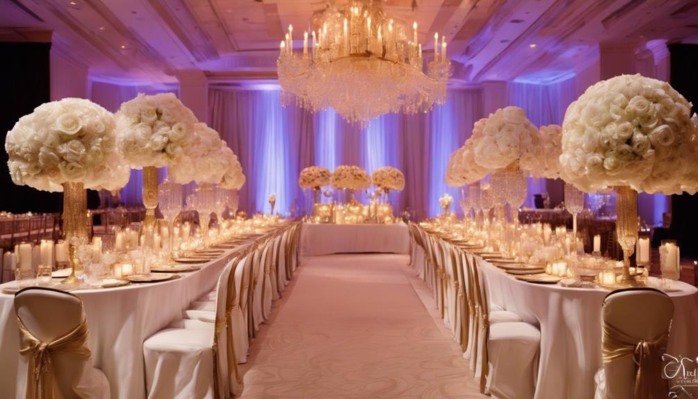 elegant head table decor