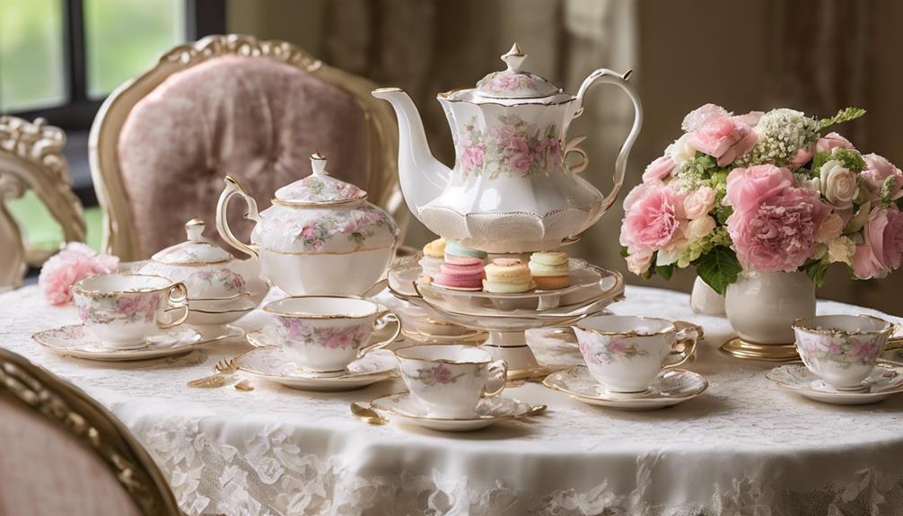 elegant porcelain tea sets