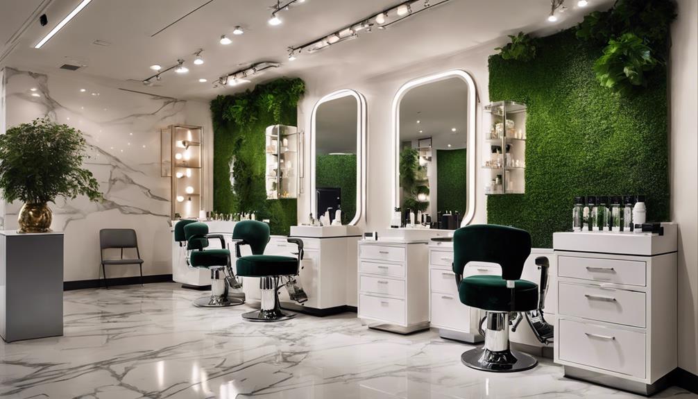 elegant salon and spa