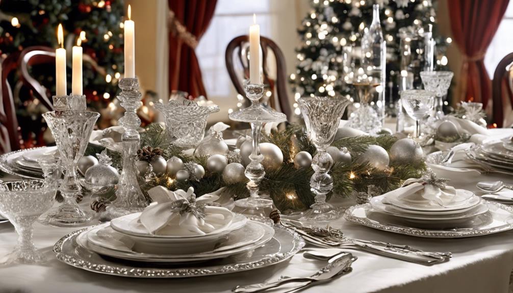 elegant table decorations described