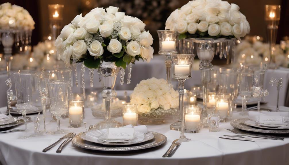 elegant white wedding decor