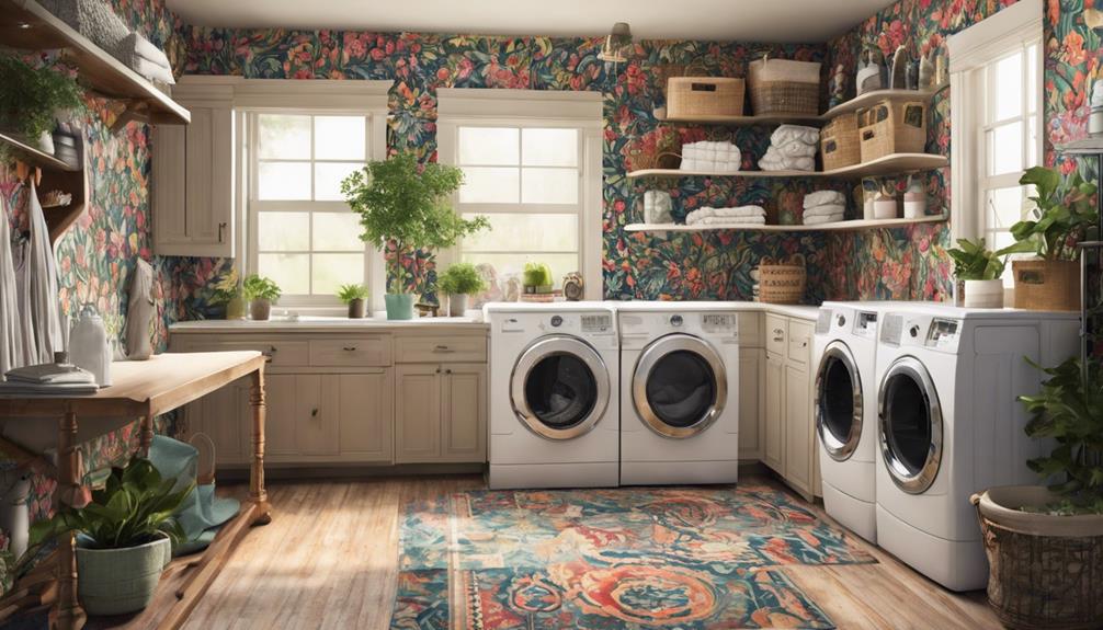 enhance laundry room decor