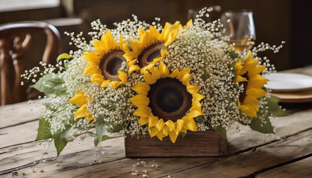 enhancing sunflowers with details