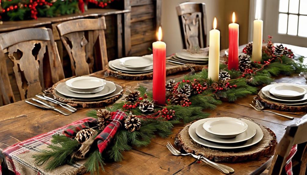 festive holiday table decor