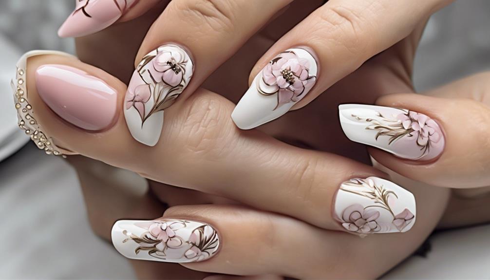 french manicure with creativity