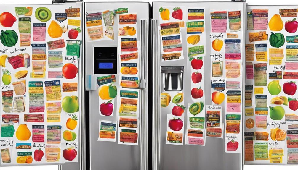 fridge magnet organization tips