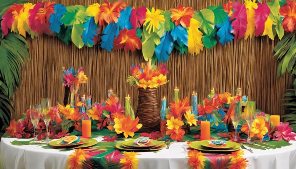 hawaiian themed event decor