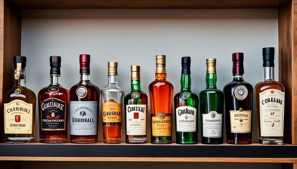 home bar spirits