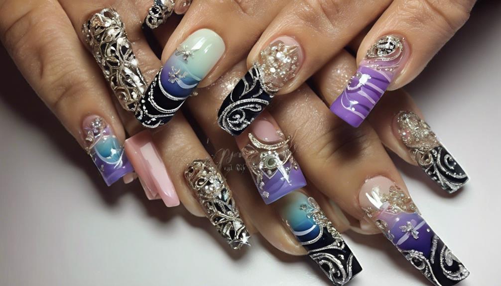 intricate nail art creations