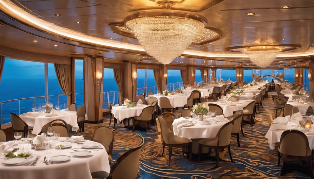 luxurious onboard dining experiences