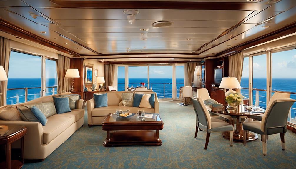 luxury cruise accommodations offered