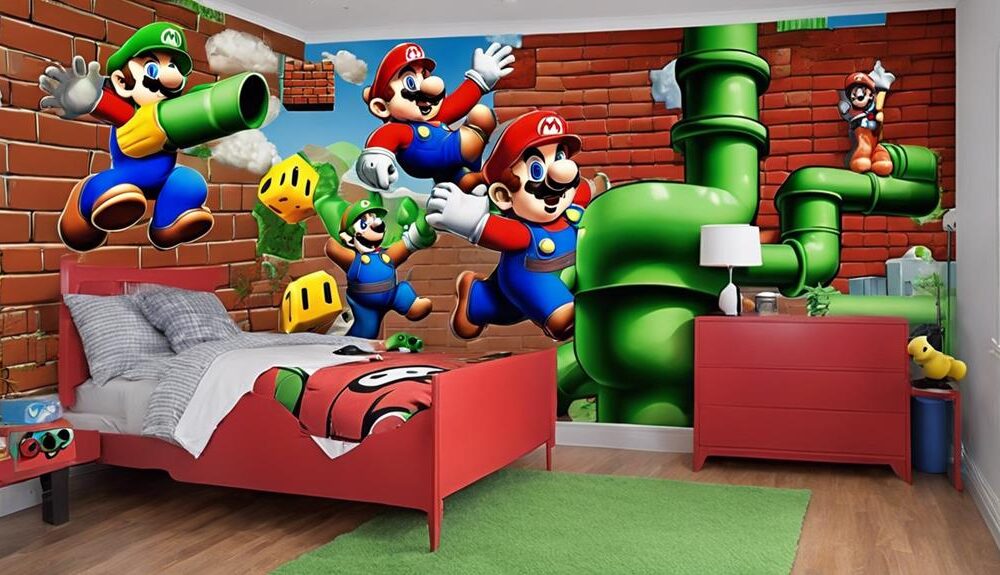 mario themed room decorations available
