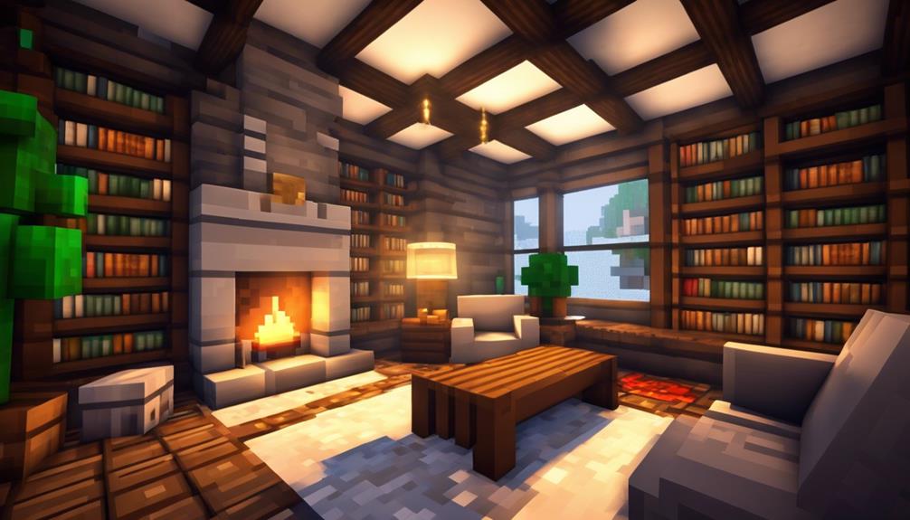 minecraft living room inspiration
