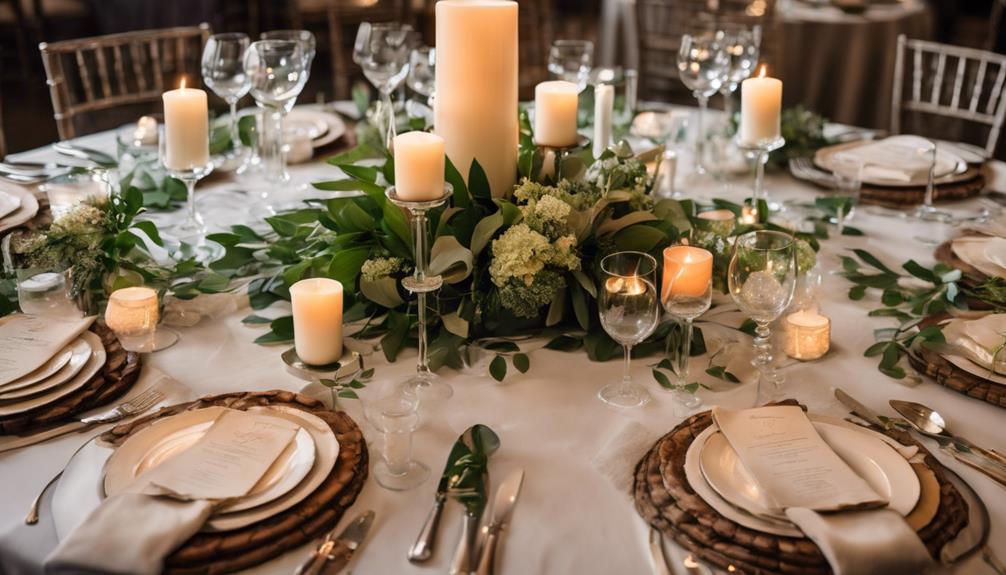 nature themed table decorations