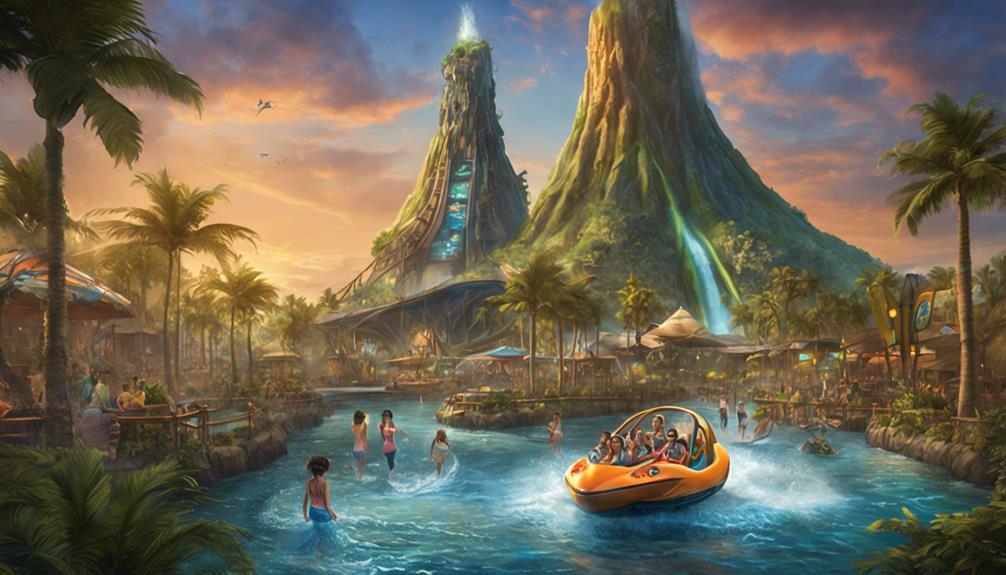 navigating volcano bay park