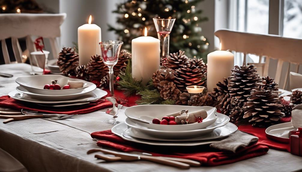 nordic holiday table settings