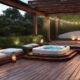 outdoor spa deck retreat