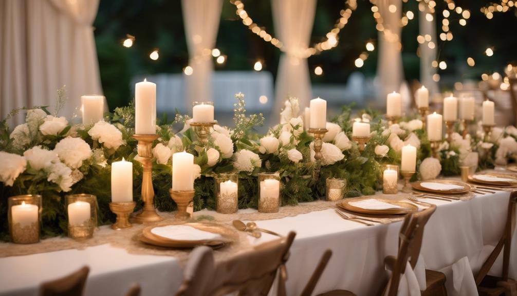 outdoor wedding table decor