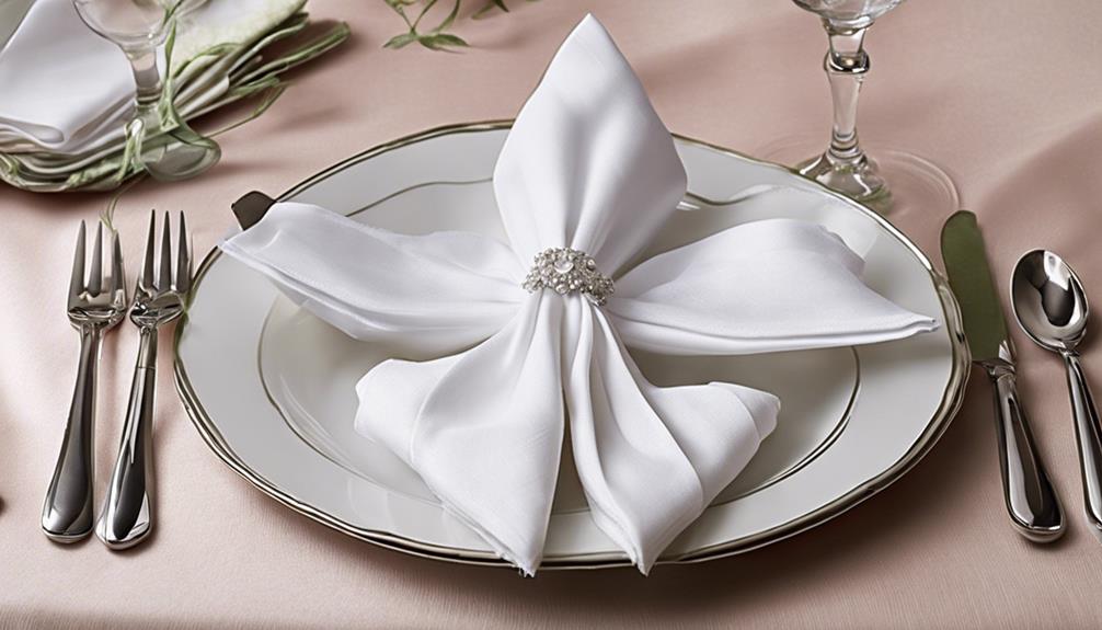 perfecting intricate napkin folds
