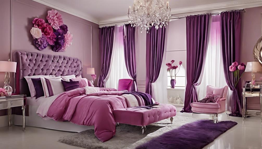 pink and purple decor