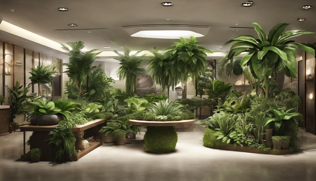 plant filled indoor living spaces