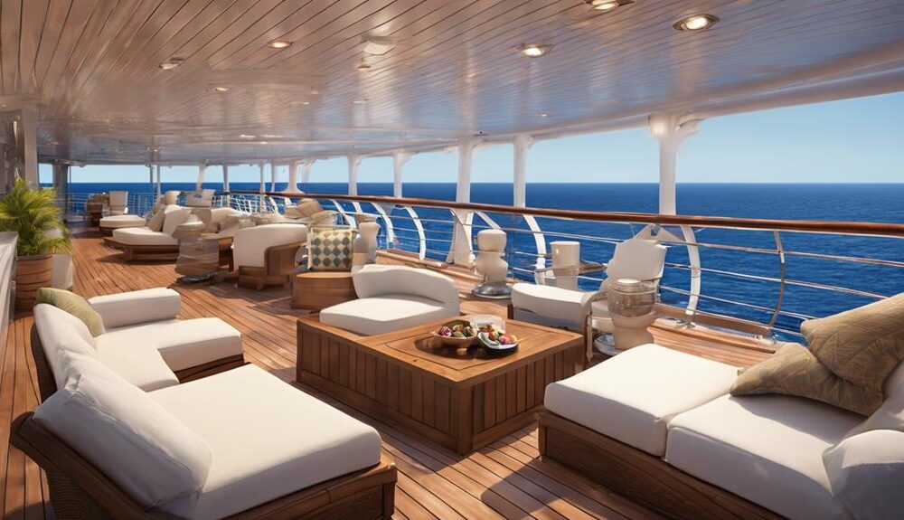 relaxing on a cruise