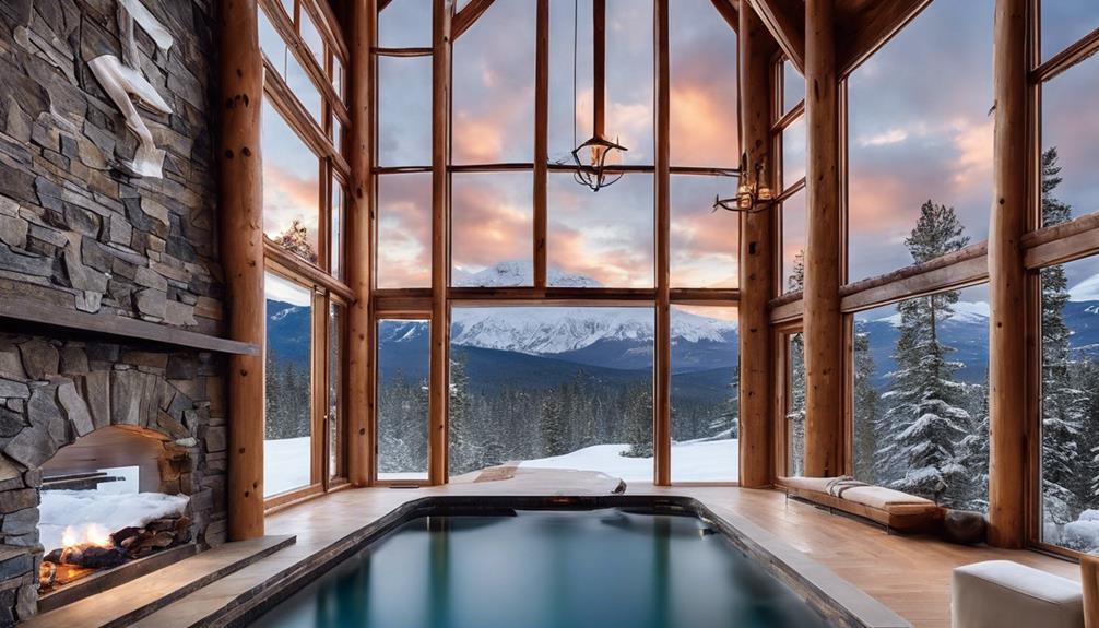 relaxing spa in mountains