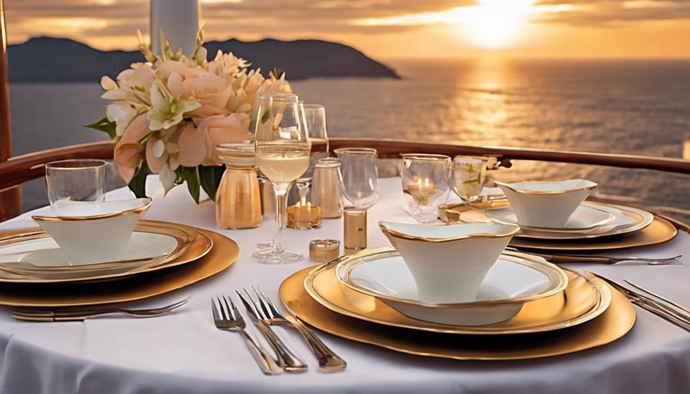 romantic coastal dining experience