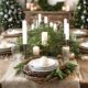 rustic holiday table setting
