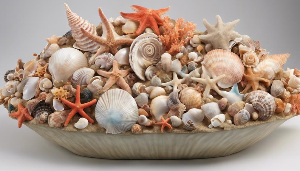 seashell centerpiece craft project
