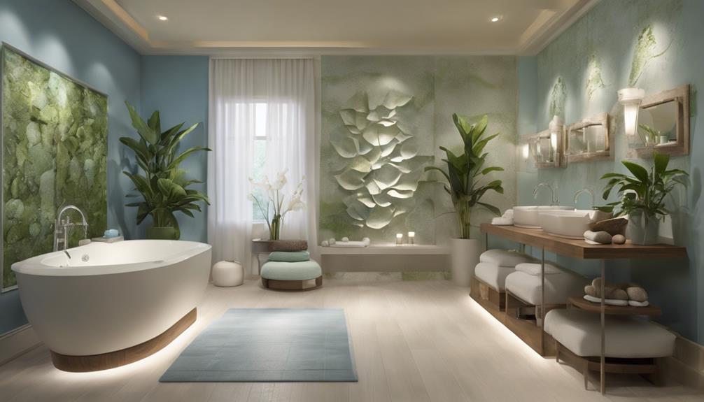 selecting a soothing color palette for a peaceful environment