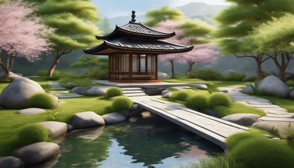 serenity in japanese inspired setting