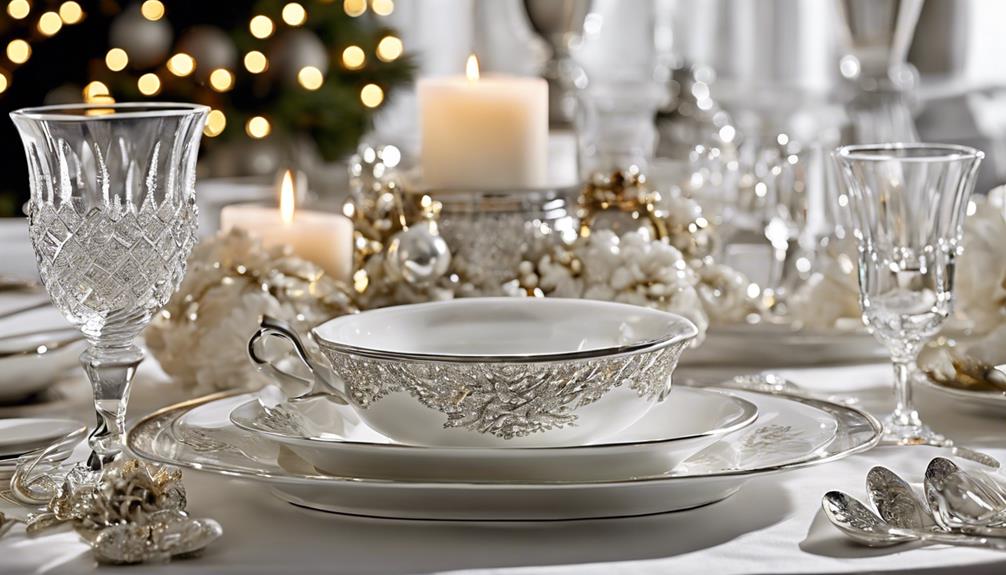 setting a festive table