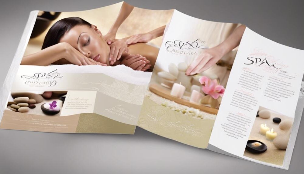 spa brochure design guide