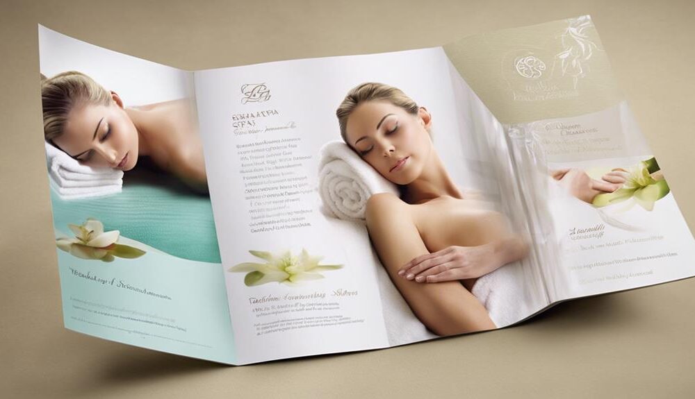 spa brochure design tips