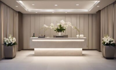 spa reception area design