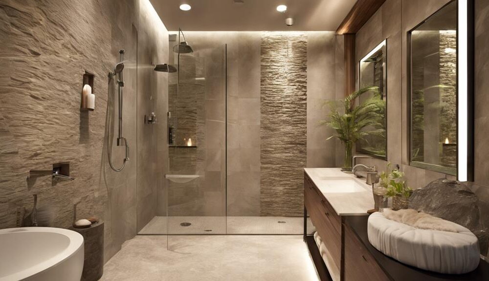 spa shower design ideas